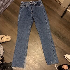 Zara Straight Leg Blue Jeans
